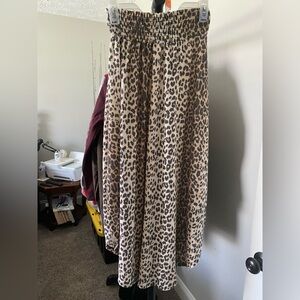 Cheetah print maxi skirt